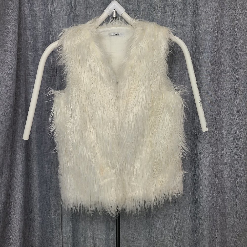 Papaya Women's Fux Fur Vest Size M Style 67993